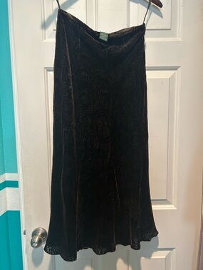 Ralph Lauren Brown Velvet Skirt